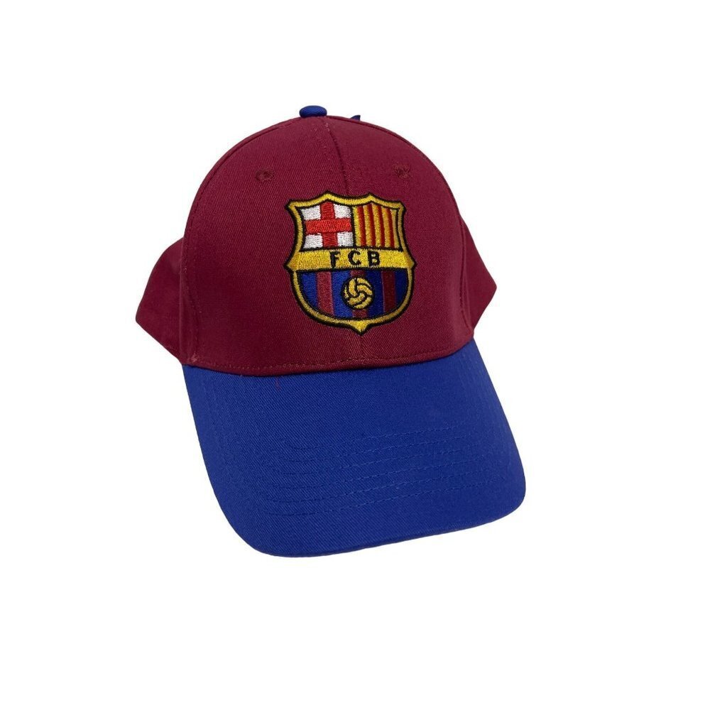 NEW! Barcelona FC Red Blue Football Soccer Snap Back Hat Men's Fan Ink